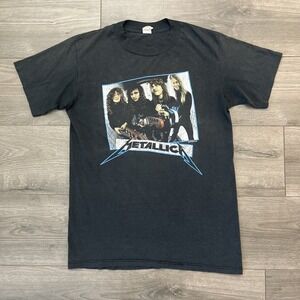 VTG Metallica Garage Days 1987 T Shirt Mens L Black Sngl Stch 50/50 rare!!